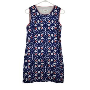 Vineyard Vines Women's 2 Whale Tail Tile Embroidered Dress